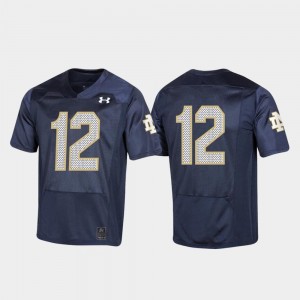 Notre Dame Jersey 150th Anniversary Youth Navy College Football #12 286154-140