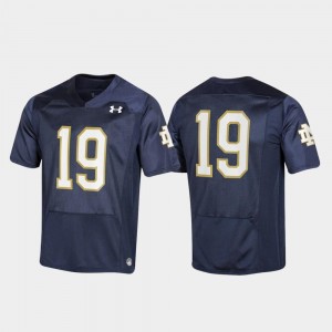 Youth(Kids) Navy Notre Dame Jersey #19 Replica 844406-546
