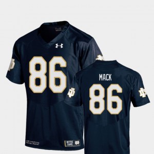 Youth(Kids) Navy Replica #86 Alize Mack Notre Dame Jersey College Football 920707-118