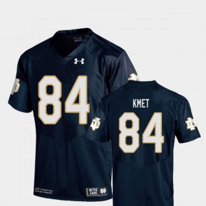 #84 College Football Cole Kmet Notre Dame Jersey Youth Replica Navy 800678-216