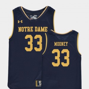 Youth(Kids) John Mooney Notre Dame Jersey College Basketball Special Games Replica #33 Navy 783187-257