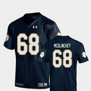 Navy #68 Replica Mike McGlinchey Notre Dame Jersey College Football Youth 337350-211