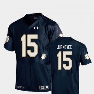 College Football #15 Replica Phil Jurkovec Notre Dame Jersey For Kids Navy 580798-698