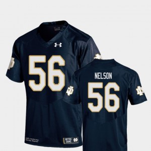 College Football Youth(Kids) Quenton Nelson Notre Dame Jersey Replica Navy #56 950661-537