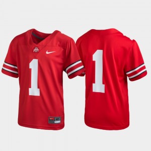 Youth Football #1 OSU Jersey Untouchable Scarlet 187896-288