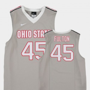 Youth Gray Connor Fulton OSU Jersey #45 College Basketball Replica 997782-866