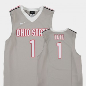 Jae'Sean Tate OSU Jersey College Basketball Replica #1 Gray Kids 246099-700
