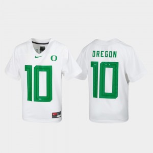 White Untouchable Football For Kids Oregon Jersey #10 498025-367