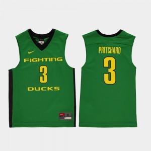 Green Payton Pritchard Oregon Jersey College Basketball Kids #3 Replica 347923-631