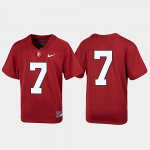 Football #7 Untouchable Youth(Kids) Cardinal Stanford Jersey 148232-233