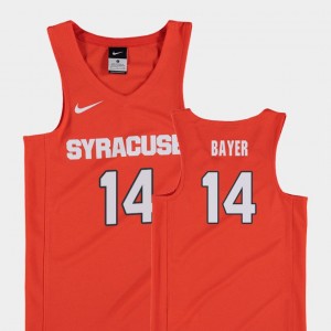 College Basketball For Kids Orange Braedon Bayer Syracuse Jersey Replica #14 882029-758