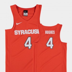 Elijah Hughes Syracuse Jersey College Basketball Orange For Kids Replica #4 149790-711