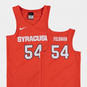 Replica Orange #54 For Kids Ky Feldman Syracuse Jersey College Basketball 152196-197