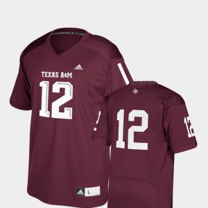 #12 College Football Texas A&M Jersey Youth(Kids) Maroon Replica 384426-916