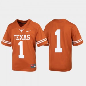 Texas Orange Texas Jersey For Kids Untouchable Football #1 880427-498