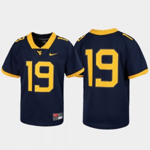 Navy #19 WVU Jersey Youth Football Untouchable 445773-962